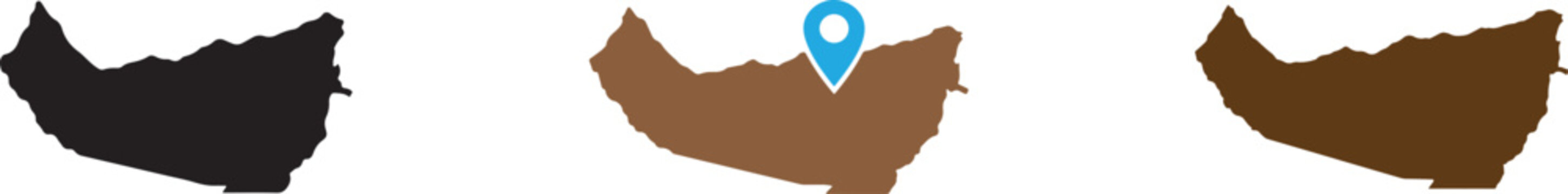 Somaliland map icon, geographic country outline location vector illustration.