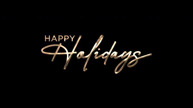 Elegant golden script wishing happy Halida celebration