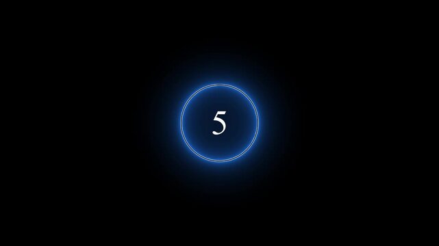 10 to 1 countdown timer motion graphics for gaming and sports.