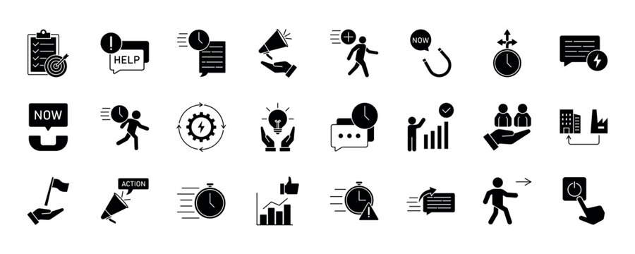 Call to Action icon. Action Plan, Urgent Request, Prompt Response, Direct Appeal, Immediate Action, Engage Now, Quick Decision and more.