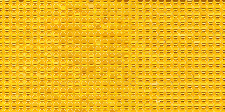 yellow honeycomb pattern repeating hexagonal cells abstract background