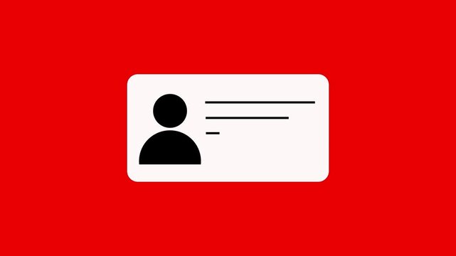 glowing neon Profile of thinking man with dots. neon profile notification icon animation on black background. Customer service icon animation. ck animation