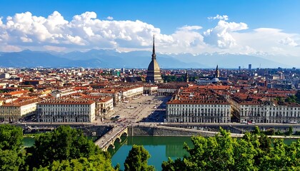 Obraz premium Bordeaux cityscape with river Garonne.