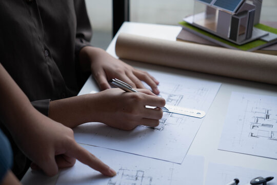 Business Professionals Collaborating in Office
