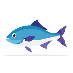 Obraz premium Blue Fish Illustration