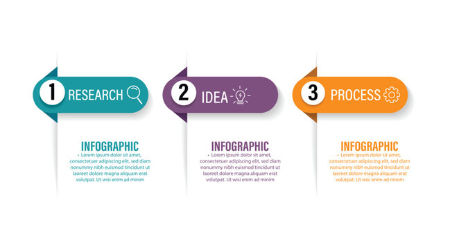 Presentation business infographic template vector. 3 options oe steps infographic diagram. business infographic. infographic design template. vector illustration.