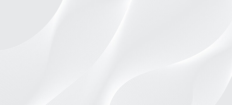 Premium background design with luxury white line pattern (texture). Abstract horizontal vector template for business banner