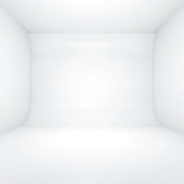 Seamless white studio backdrop creating an illusion of infinite space. Smooth curves and bright lighting ideal for product photography or display, backdrop, curve, creative