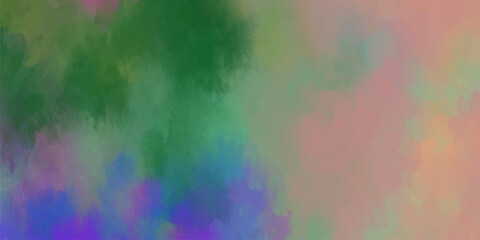 Naklejka premium Vibrant Abstract Watercolor Texture with Green Blue Purple and Pink Hues for Dynamic Backgrounds and Creative Design Applications