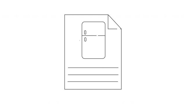 Simple Line Drawing of a Floppy Disk with Label Area.