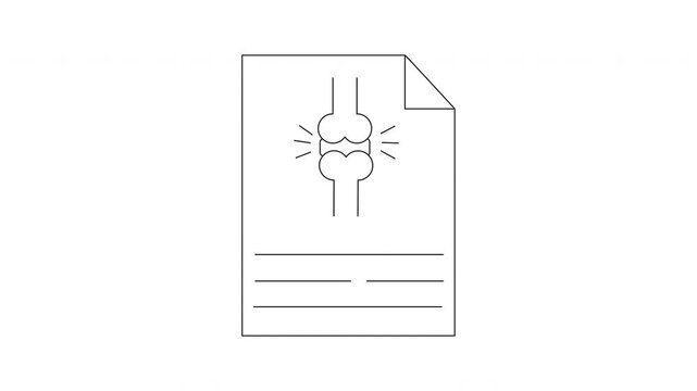 Medical Document Illustrating Joint Pain and Inflammation.
