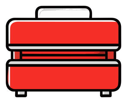 Vacuum sealer machine vector illustration isolated. Generative AI