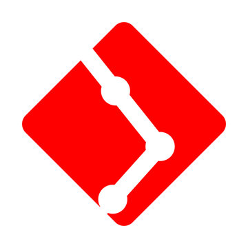 Git Branch Vector Flat Icon Design