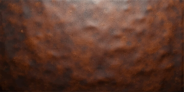 A grungy vintage backdrop featuring a dark orange aged surface with a rough rusty metal texture and dirty antique brown material design