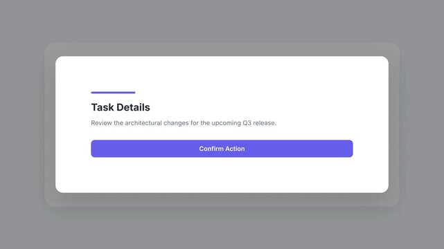 Project Overview and Task Details Displayed on a White Screen.