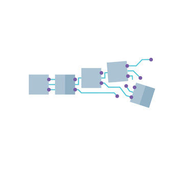 System architecture flow, connected modules with data links, pipeline orchestration concept, software design workshop, microservices mapping session, enterprise integration vector