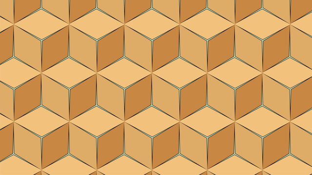 Geometric Hexagonal Tile Pattern Design