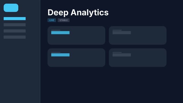 Modern Revenue Overview and Deep Analytics Dashboard with Progress Bars and Data Visualization.