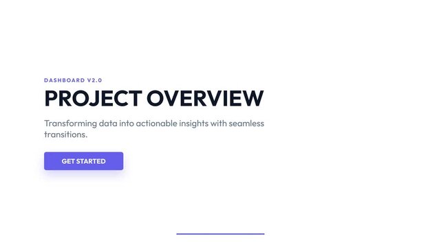 Project Overview Presentation: Modern Design with Simple Graphics.