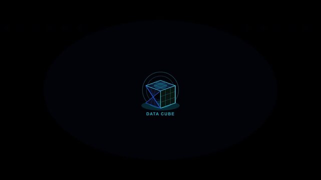 Suitable for technology concepts, data analysis, and digital transformation designs. Cubic structure symbolizes complexity and modernity in presentations or websites.