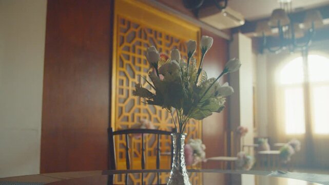 Chinese Engagement Decoration inside a Luxury Restaurant Room