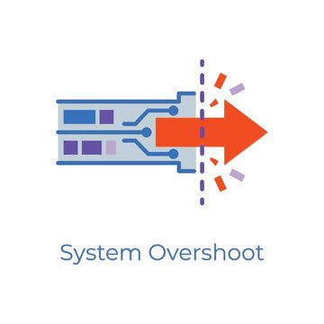 Flow balance control icon, inflow outflow on pivot, throughput regulation workshop, operations efficiency session, process stabilization tools, improvement, vector illustration