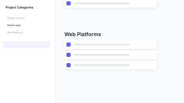 User Interface Design Systems and Mobile App Development Showcase.