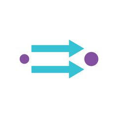 Parallel processing arrows, bidirectional flow concept, high throughput pipeline, engineering seminar, performance optimization session, scalable systems workshop, conceptual vector illustration © BlackVault Designs