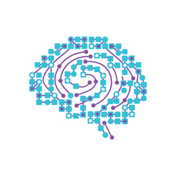Cognitive map brain icon, learning pathway maze, neural habit loops, psychology conference seminar, education workshop session, behavioral science vector illustration