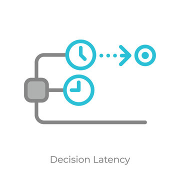 Decision latency flow, parallel timers, process mapping exercise, workflow improvement workshop, lean management training, efficiency coaching session, clean modern vector
