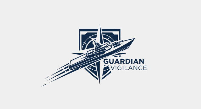 Guardian Vigilance Logo Design Emblem.
