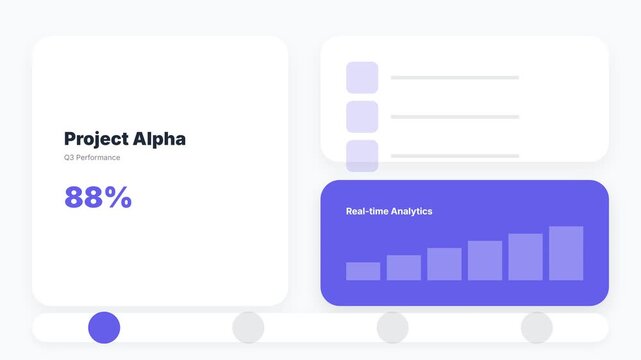 Project Alpha Progress Displayed on a Modern Digital Interface.