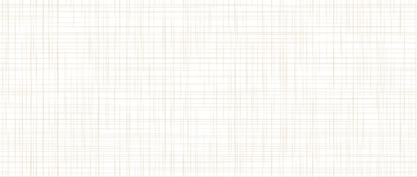 Beige fabric seamless texture. Crosshatch linen canvas repeating background. Weave sackcloth material wallpaper. Rough rustic woven burlap surface textile. Vector ecru organic hessian cotton backdrop