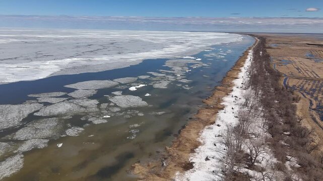 Delta Beach, Manitoba In Spring
