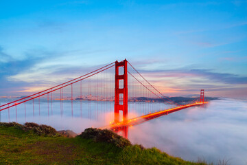 Fototapeta premium Golden Gate Bridge, San Francisco, California, USA
