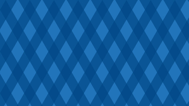 Blue argyle pattern background texture.