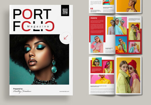 Modern Minimal Portfolio Magazine Template