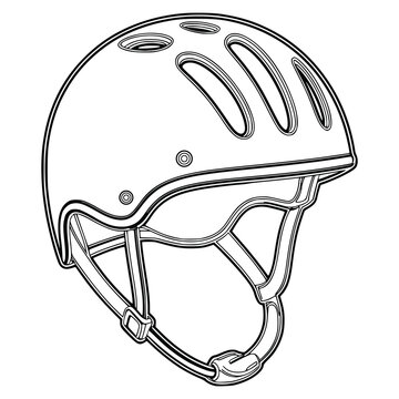 Bicycle helmet with ventilation holes