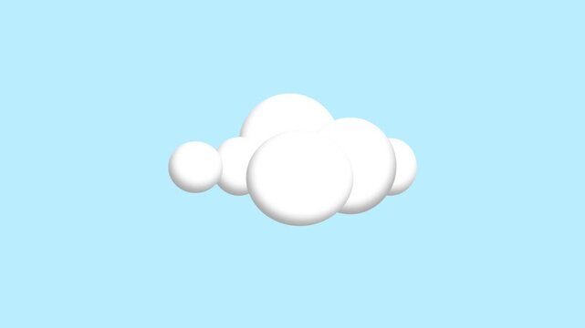 Single cloud in the sky