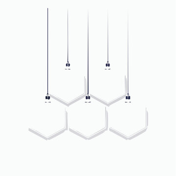 Modern Hexagonal Pendant Lights
