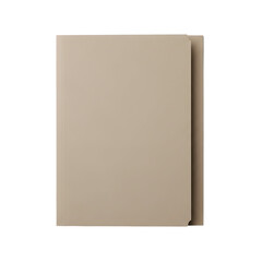 Naklejka premium Minimalist beige notebook with blank cover for custom branding and design.
