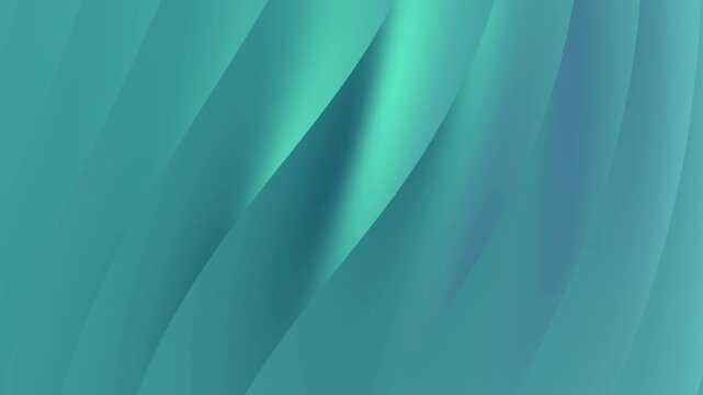 Smooth abstract blue and green background with soft silk waves and a curved satin texture creates an artistic vector wallpaper design for a light fabric backdrop