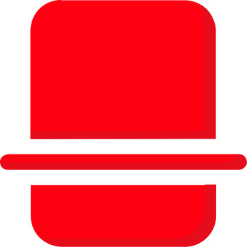 Geometric blue file icon with page break line for document layout