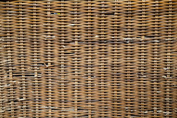 Obraz premium The old of dark brown rattan weave