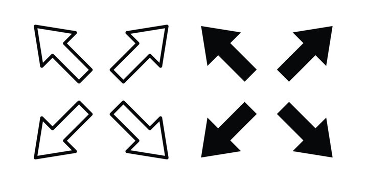 Full size icon in solid and flat style, Stroke icons.