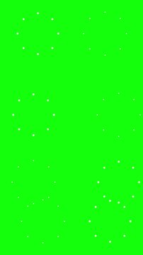 white fireworks spark effect animated on green screen background, vertical video