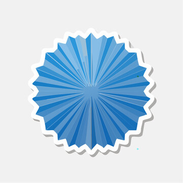 Blue Rosette Decoration