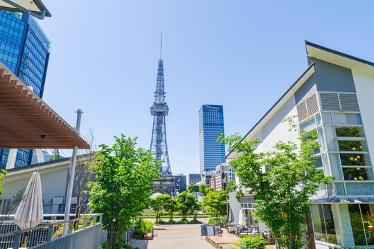 久屋大通公園からみる名古屋市都市景観（名古屋市中区栄）