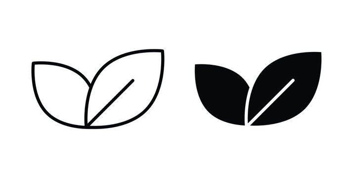 Vegan icon in solid and flat style, Stroke icons.