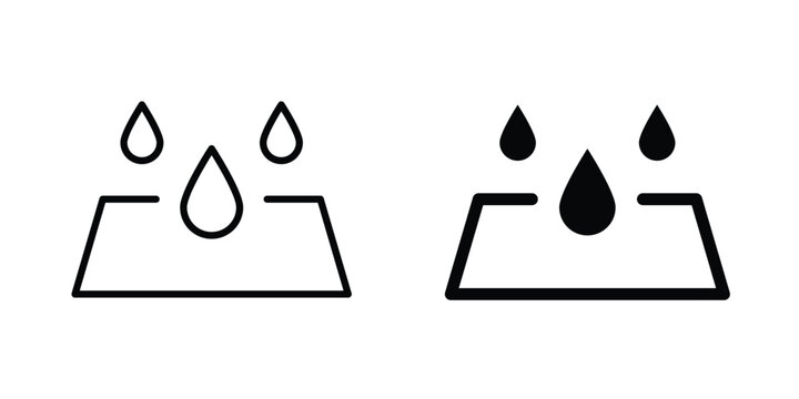 Water filtration icon in solid and flat style, Stroke icons.